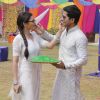 Drashti Dhami and Gunjan Uttreja at Colors Holi Party