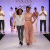 Asmita Marwa with her show stopper Adhuna Akhtar at Lakme Fashion Week Summer Resort