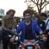 Varun Dhawan at the Bike rally to promote Main Tera Hero
