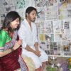 Shreyas and Deepti Talpade perform a pooja at the Opening of Affluence Movies Private Ltd. office
