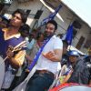 Sandip Soparrkar dances at the BSP rally