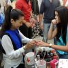 Izabelle Leite gets a nail art done during the Promotions of Purani Jeans