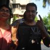Aamir Khan and Kiran Rao vote at a polling station in Mumbai