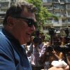 Rishi Kapoor arrives to vote at a polling station in Mumbai