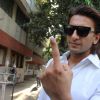 Ranveer Singh shows his inked finger