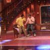 Virender Sehwag and Sunil Gavaskar perform with their fans on Comedy Nights With Kapil