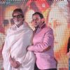 Amitabh Bachchan and Gulshan Grover at the First look launch of 'Leader'