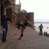 Tiger Shroff practices his stunts at Varanasi