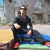 Tiger Shroff poses for the shutterbugs