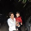 Ganesh Hegde with his son at Shilpa Shetty's Birthday Bash for her Son
