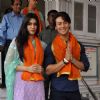 Tiger Shroff and Kriti Sanon visit Babulnath Temple