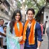 Tiger Shroff and Kriti Sanon visit Babulnath Temple