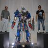 Raghu Ram and Rannvijay at the Unveiling of Transformers 4 lead robot Optimus Prime