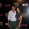 Indraneil and  Barkha  at Life OK Now Awards .