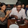 Sujit Tiwari cutting his birthday cake
