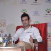 Irfan Pathan poses for the media