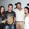 Yash Patnaik with wife and friends at party