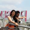 Varun and Alia wave out to their fans at Ahmedabad
