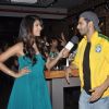 Varun with the anchor of Sony SIX FIFA at Hard Rock Caf