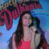 Alia addresses the crowd at the Promotions of Humpty Sharma Ki Dhulania at Rcity Mall