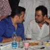 Salman Khan and Anees Bazmee at Baba Siddiqie's Iftar Party