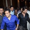 Salman Khan and Shah Rukh Khan where spotted at Baba Siddiqie's Iftar Party