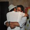 Riteish Deshmukh hugs Nishikant at the Screening of Lay Bhari at Lightbox