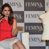 Huma Quereshi addresses the media at the launch of Femina Cover Issue