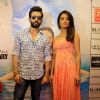 Surveen Chawla and Jay Bhanushali poses to media at the Promotions of Hate Story 2 in Jaipur
