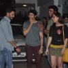 Riteish chats with friends at the Screening of Lai Bhari