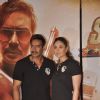 Kareena and Ajay pose at the Singham Trailor Launch