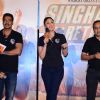 Kareena addresses the audience at the Singham Trailor Launch
