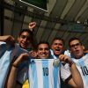 Argentina fans cheering for their team at the FIFA Finale