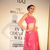 Alicia Raut walks the ramp at the Indian Couture Week - Day 2 for Rina Dhaka