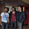 Akshay Oberoi poses with Bejoy Nambiar and Imran Khan at the Premier of Pizza 3D