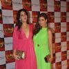 Farah Khan Ali with Lisa Ray at the Retail Jeweller India Awards 2014