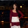 Huma Qureshi poses for the media at the Indian Couture Week Grand Finale