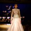 Model walks the ramp for designer Manish Malhotra at Indian Couture Week - Day 5