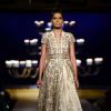 Model walks the ramp for designer Manish Malhotra at Indian Couture Week - Day 5