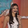 Sonam Kapoor poses with a fake moustache at the Trailer Launch of Khoobsurat