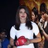 Priyanka Chopra dons a boxing glove at the Trailer Launch of Mary Kom