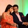 Shilpa Shetty and Raj Kundra were seen whispering t each other at the Launch of Goa Wedding Fest