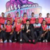 Abhishek Bachchan poses with a Victory sign with his Kabbadi Team