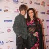 Rohhit Verma with Poonam Dhillon at International Indian Achiever's Award 2014