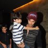 Hrithik snapped at LightBox with his kid, for a Movie Screening