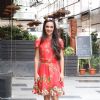 Tara Sharma poses for the media at NDTV Save the Tigers event