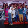 Children cheer at the NDTV Save the Tigers event