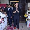 Tiger Shroff greeting the audience
