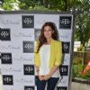 Twinkle Khanna poses for the media at The White Window
