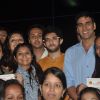 Akshay Kumar and Aditya Thackeray with the girls at Women's Self Defence Event